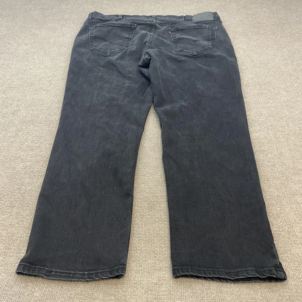 Levis 541 Jeans Mens 42x29 Black Wash Athletic Taper Stretch Denim Pants
